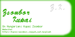 zsombor kupai business card